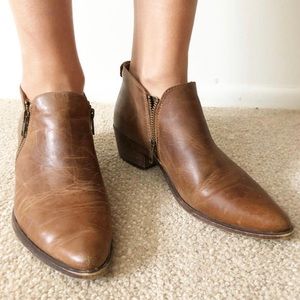 Steve Madden Leather Booties w/zippers